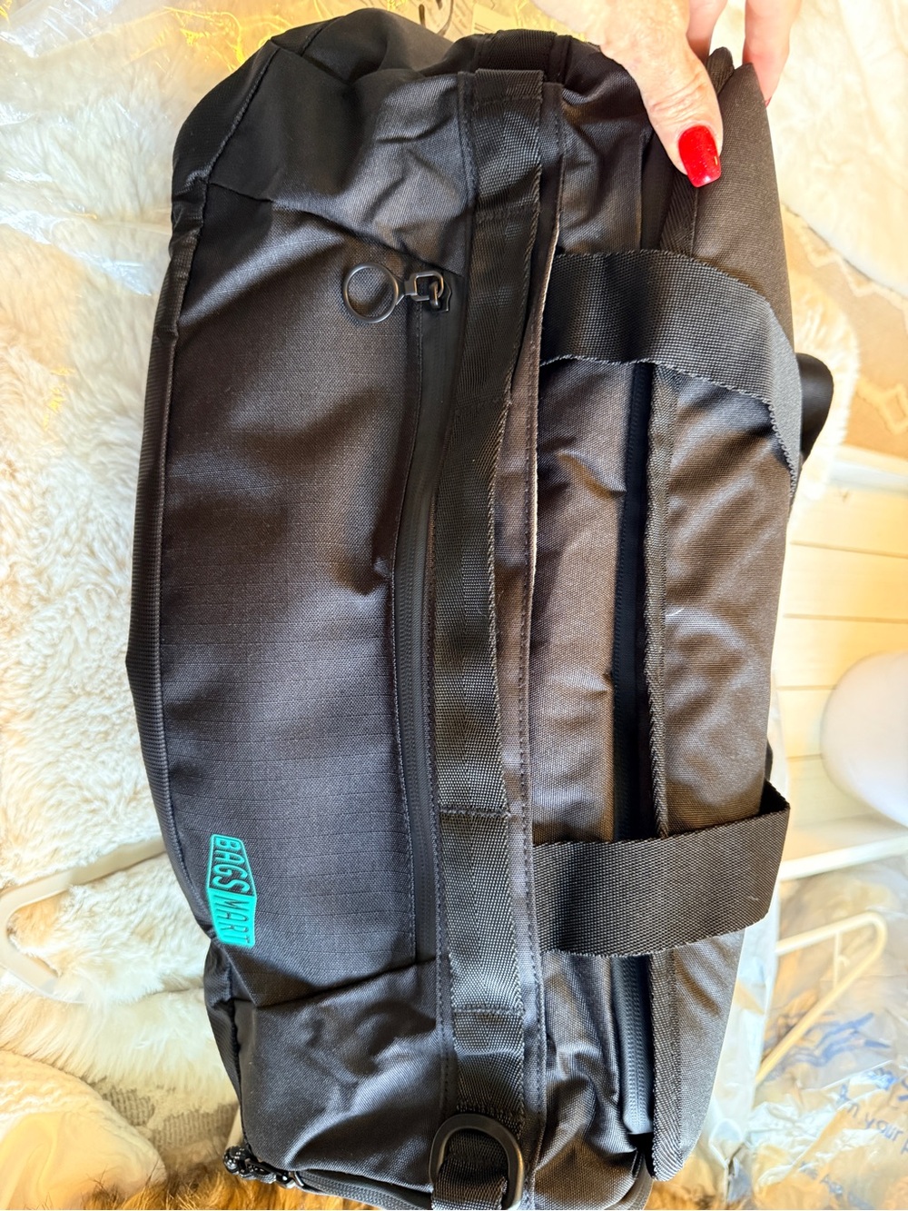 Bagsmart NWT Black Utility Duffel/Backpack Bag - Picture 9 of 13